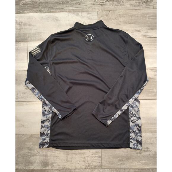 Virginia Tech Colosseum OHT Military Digital Camo Lightweight 1/4-Zip Size Large - Picture 2 of 4